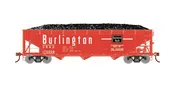 Athearn ATH33080 HO 40ft Offset Coal Hopper, Chicago Burlington & Quincy #170008