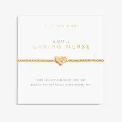 A Little 'Caring Nurse' Bracelet in Gold-Tone Plating