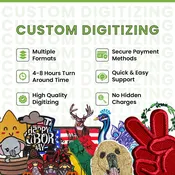 Embroidery Custom Digitizing Service