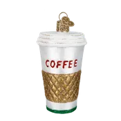 Coffee To Go Ornament Old World Christmas Ornament 32171