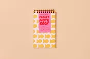 And Here We Are - Goldfish Crackers Letterpress Pocket-size Spiral Notebook - Made in USA - Foodie, Snack, Kids - Stocking stuffer, Holiday, Gift Guide