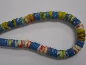 Blues with White and Red Mix “Kakamba” African Trade Beads