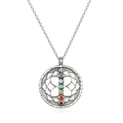 Aligned in Purpose Chakra Silver Necklace