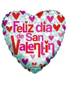 18 IN Feliz dia de san Valentin Mylar
