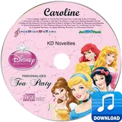 Disney Princess Tea Party Personalized Children's Music MP3 Download