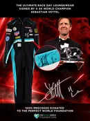 1 of 1: Signed Onepiece by 4x World Champion Sebastian Vettel - Size L - The Ultimate Race Day Loungewear