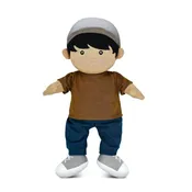 Apple Park Kids Doll - Grady in Chestnut
