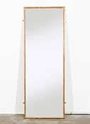 English Tall Giltwood Rope Edge Mirror