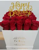 25 RED ROSES IN A BOX
