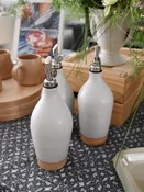 Ceramic Olive Oil Bottle in Matte White — Miller Lane Mercantile
