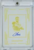 2025 Panini National Treasures Colston Loveland #RSFPCLD Printing Plate Auto 1/1 Rookie RC Football Card
