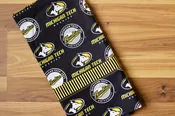 Michigan Tech Cotton Pillowcase Kit: Black with Stripes