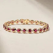 Aurum Oval Ruby Bracelet
