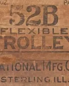 Decoupage Paper - Wood Crate "Trolley"
