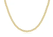 17" Choker Beaded - Classic Gold 4mm