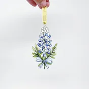 Acrylic Bluebonnet Flower Ornament