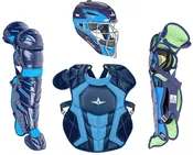 All Star System7 Axis NOCSAE Certified Two Tone Baseball Catcher's Gear Set - Ages 12-16
