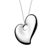 Gorham Old Master Sterling Silver Heart Pendant Necklace