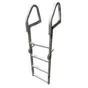 4-Step Aluminum Ladder with Bungee Cord