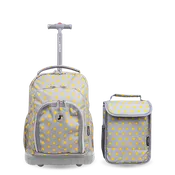 Lollipop Kids Rolling Backpack With Lunch Bag (16 Inch) in Candy Buttons - Final Sale