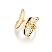 18K Yellow Gold Crownwork® Butterfly Ring