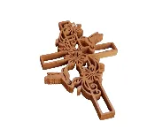 Hummingbird Cross with two hummingbirds — Gregory's Special Creations