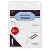 3L 3D Foam Strips White Wide