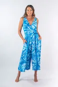 Christina V-Neck Wide-Leg Knit Jumpsuit