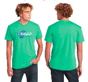 “Island Bloom” Hibiscus Tee  Green