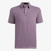 All Play Striped Stretch Knit Men's Golf Polo Shirt