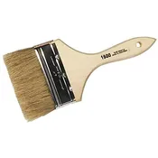 12 Pack Linzer 1500-4 White Chinese Bristle 4" Economy Paint Brush for Latex Paints, Chip and Touch-up