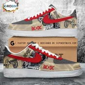 ACDC Thunderstruck Air Force 1 – Custom Rock Band Sneakers