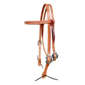 AJ Tack Harness Leather Browband Headstall