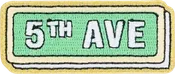 5th Ave Sign Patch