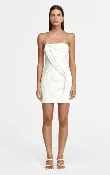 Acler Brigetty Mini Dress in Ivory