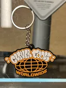 Clever Fools Worldwide Rubber Keychain