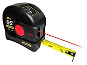 2-in-1 65 Foot Laser Tape Measure with Digital, Black