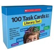 100 TASK CARDS LITERARY TEXT IN A BOX