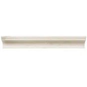 Africa Tempesta Polished Marble Capital Chair Rail Wall Trim Tile - 2 x 12 in.