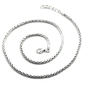 18-20" .925 Sterling Silver Handmade Wheat Chain — Throckmorton Watches & Jewlery