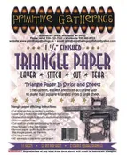 1.25" finished Triangle Paper by Primitive Gatherings - in strips and sheets
