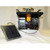 12 Volt Black Box Feeder Control Unit with Cabled Solar and Eliminator + Lithium Battery – 133LDTSE-C