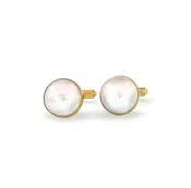 Pearl & Yellow Gold Cufflinks — Prince Estate Jewelry