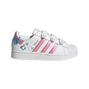 Adidas Kids' Disney Superstar Ii Comfort Closure Shoes Shoes - Cloud White / Light Pink / Lucid Aquamarine