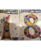 2 LARGE( 40") "18" MULTICOLORED   (MB)