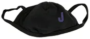 Black Heather "J" Mask — Custom Corner Printing