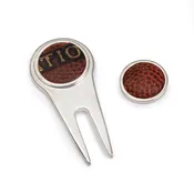 Carolina Panthers Game Used Football Divot Tool Ball Marker Set