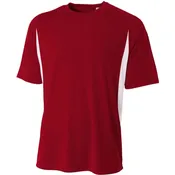 A4 Men's Performance Color Block Crew Shirt