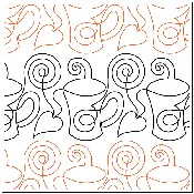 Latte Lovers Border Pantograph
