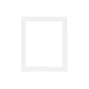 11x14 Deep Matte White Frame Kit
